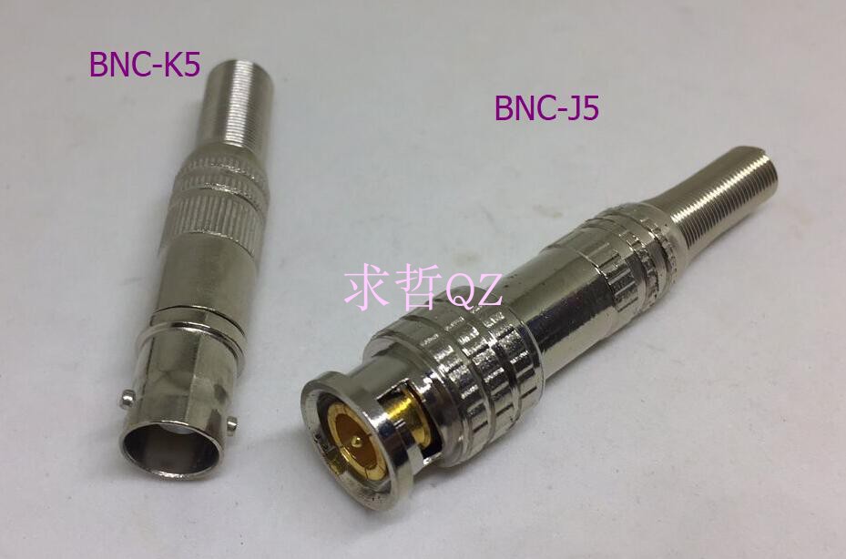 BNC-K5 J5BNC接头 视频监控二线对接头 Q9头 优质BNC母头公头对接