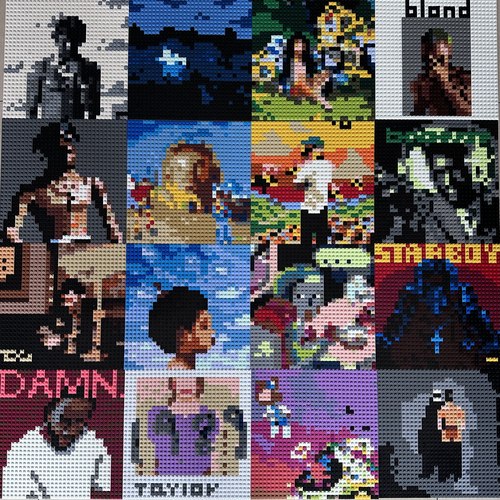 hiphop积木专辑欧美音乐积木专辑说唱潮玩嘻哈积木