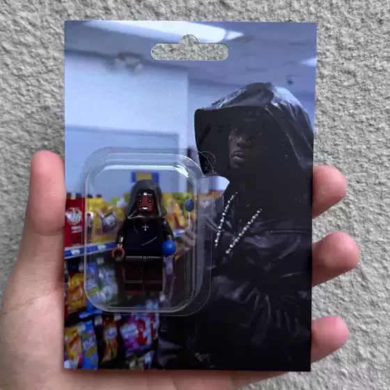 In-Stock Playboi Carti Building Block Pendant Keychain Toy Card 《2024》 Sharkiller