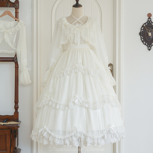 【KS星箱设计】夏日花田·原创优雅蕾丝圆领内搭短外套jsk连衣裙