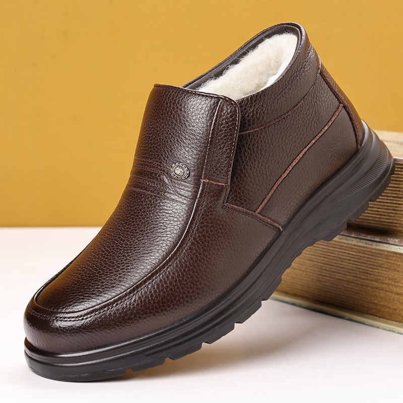 冬季新款高帮加绒保暖棉鞋爸爸鞋