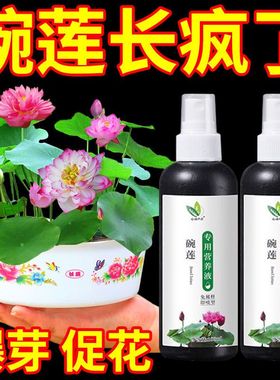 碗莲专用营养液睡莲肥料通用水溶肥水培种子发芽生根促开花防黄叶