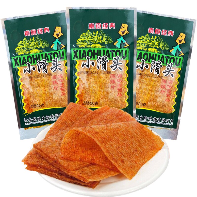 小滑头辣薄片辣条辣片大刀18g校园零食8090怀旧儿时小吃面筋制品