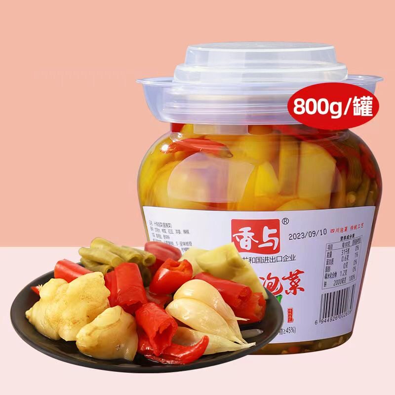 香与什锦泡菜800g虎将四川特产