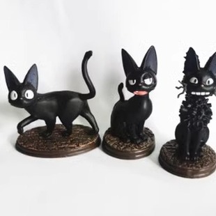 日单散货黑猫手办魔女宅急便卡通玩具微景观模型摆件满百包邮