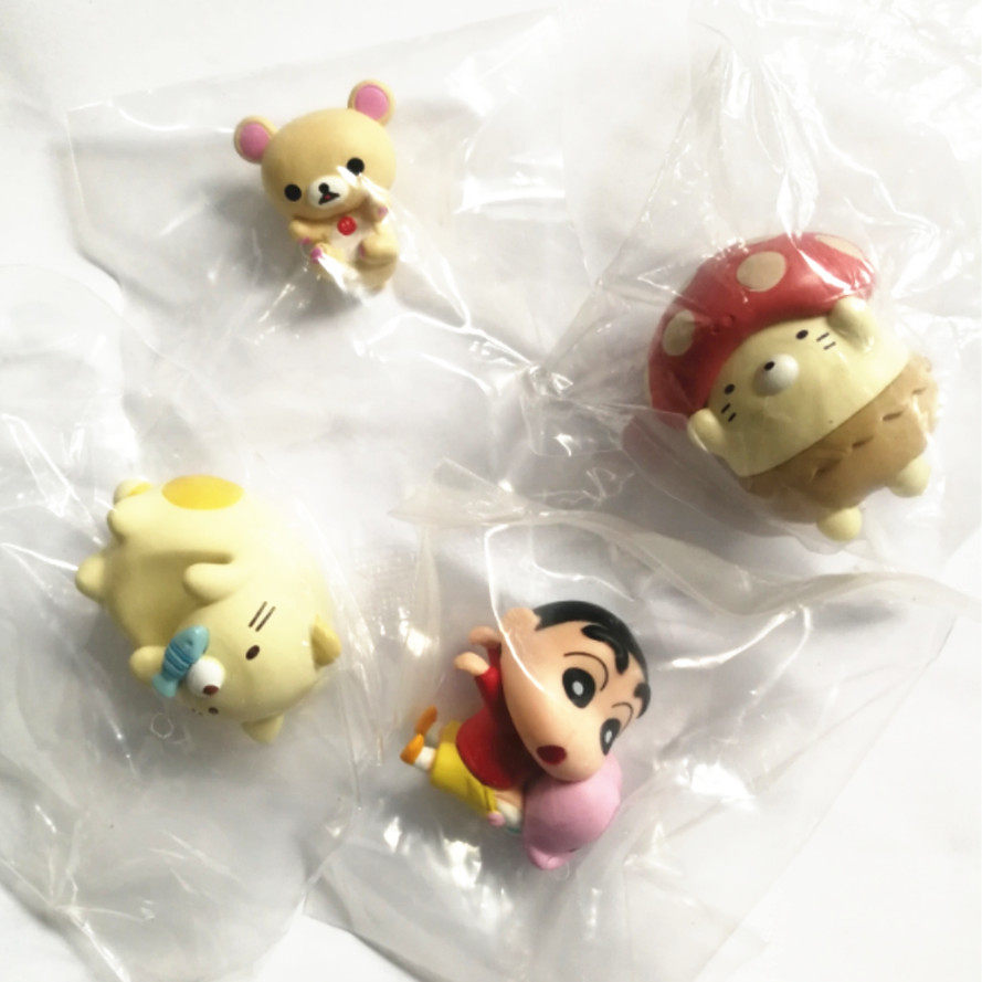 正版散货角落生物蜡笔小新轻松熊杯缘小摆件杯子上的挂饰满百包邮