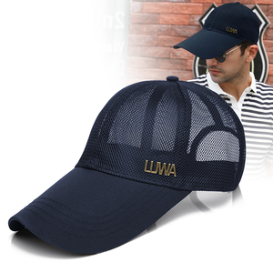 鸭舌帽子男士酷帅夏季透气防晒加大加长帽檐遮阳帽沙滩钓鱼特大帽