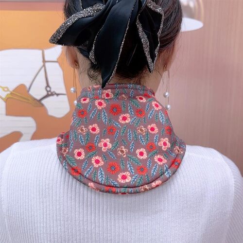 德绒带兜护颈椎护脖子小围脖女空调房防寒护颈脖套可放暖宝宝加热