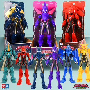 奥迪双钻量子战队迅龙闪电恐龙守护套装 可动人偶恐龙战甲玩具礼物