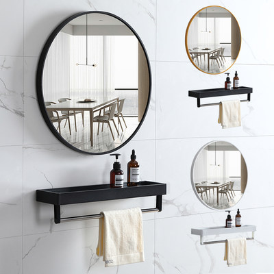 免打孔浴室镜子卫生间贴墙梳妆镜