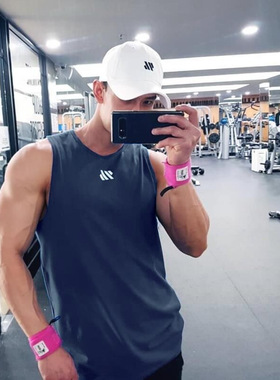 summer sleeveless T shirt man gym vest summer men fitness