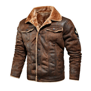 leather Jacket Men Coat mens for winter Jackets Bomber man