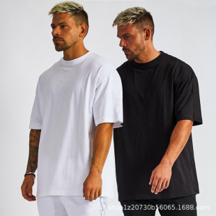 shirt White Solid Blank Color Vintage Oversized Men Cotton