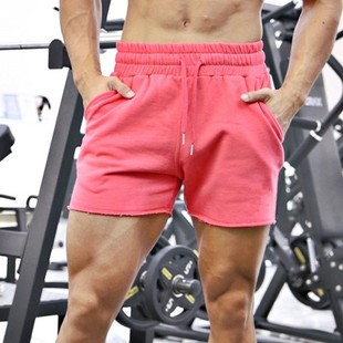 2025 summer sport shorts for men cotton gym fitness trousers