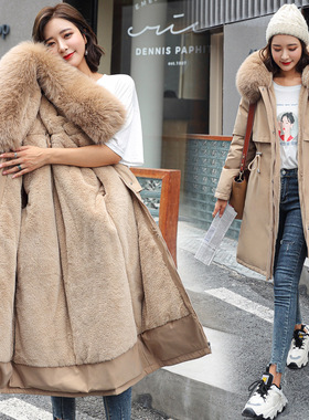 Winter Jacket 2023 New Women Parka Clothes Long Coat Wool Li