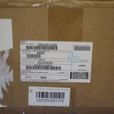 50包邮开票！1053251008 MOLEX原厂正品，现货实价，105325-1008