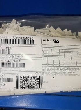 50包邮开票！501189-4010  MOLEX 原厂正品现货出售 ,5011894010