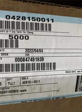 50包邮开票！ 428150011 MOLEX 原厂正品，现货实价，42815-0011