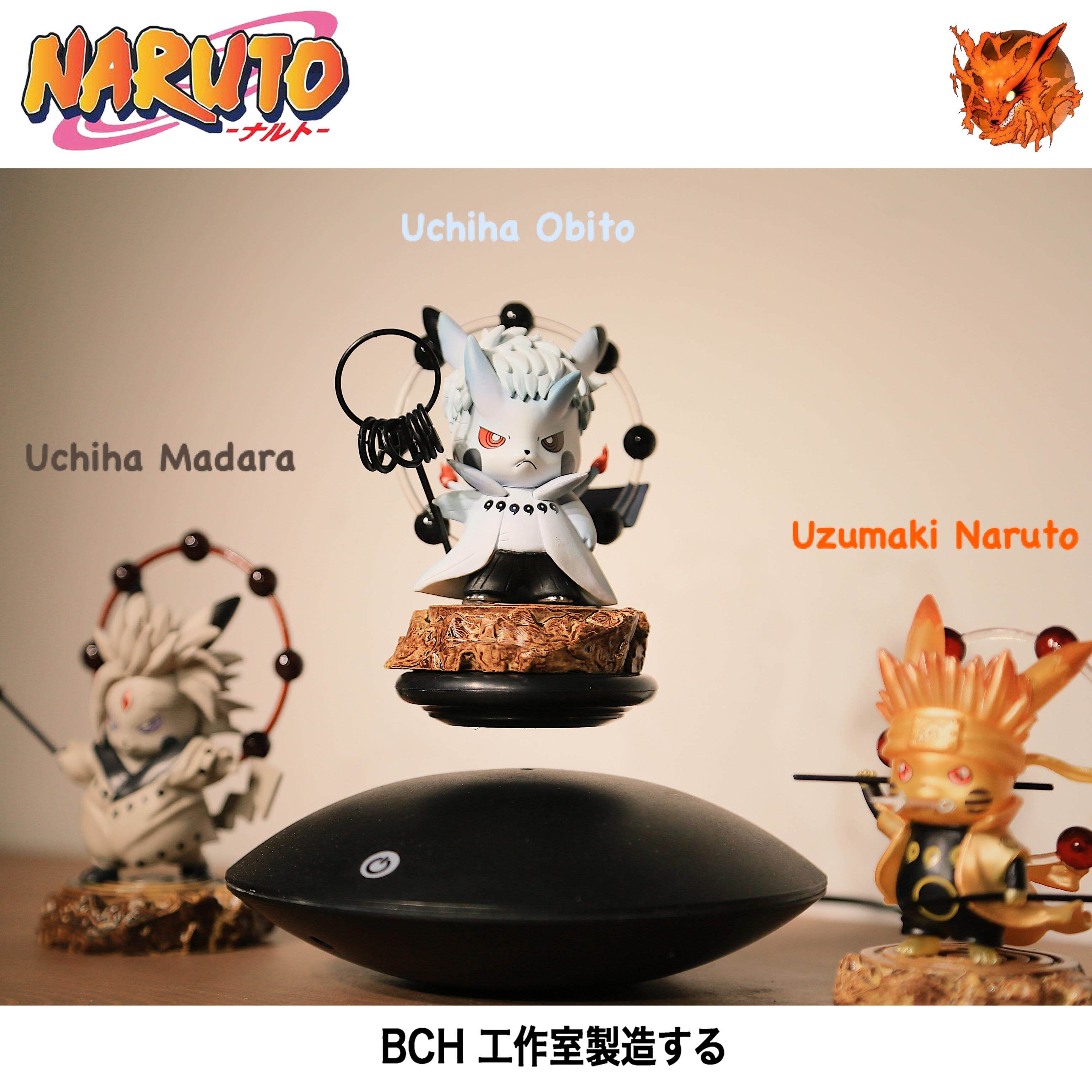 火影皮卡丘cos六道鸣人宇智波带土手办 车载模型摆件生日礼物男