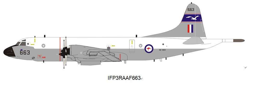 /Inflight 1:200 飞机模型 澳洲空军 洛克希德P-3 C反潜机 A9-663