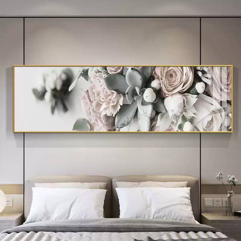 现代简约卧室装饰画北欧床头房间挂画温馨花卉客厅沙发背景墙壁画