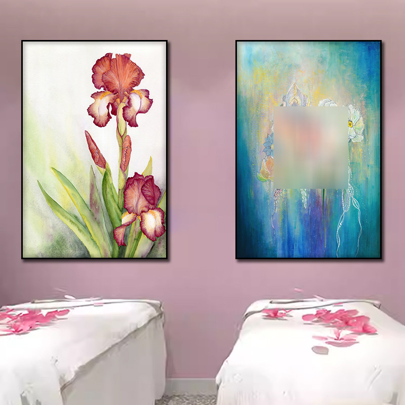 私密护理中心装饰画妇科产后康复工作室挂画美容院医美机构墙壁画