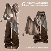 独特漂亮miu系毛衣上衣 2025年新款 美拉德韩系早秋穿搭针织衫 女款