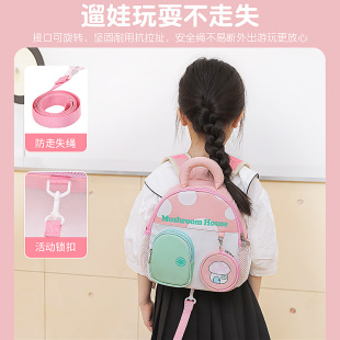 可印 幼儿园书包透气休闲防走失双肩包 跨境新款 可爱儿童书包