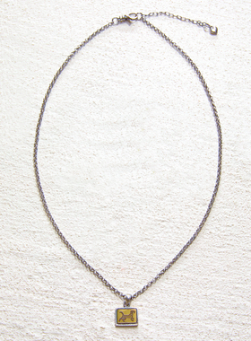 Apt 2025AW 小狗小猫黄铜印章项链