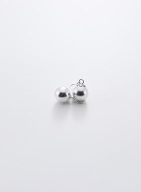 Apt702 2024SS Large Pearls Earrings925纯银珍珠状耳环小众雕花