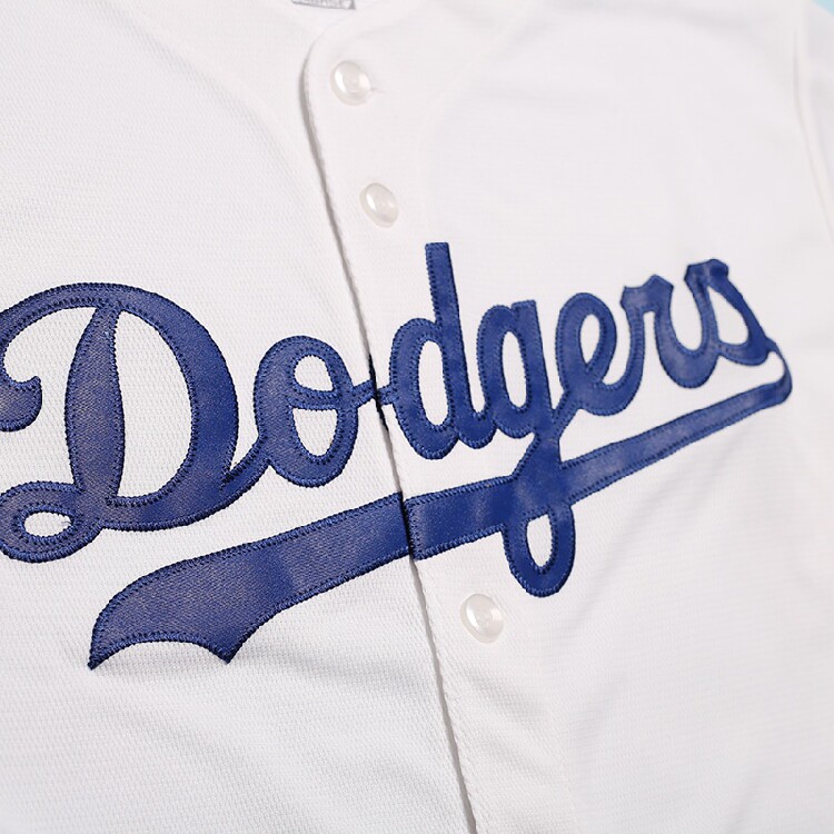 로스앤젤레스 다저스 MLB 야구 유니폼 반팔 어린이 성인 야구 셔츠 티셔츠 부모-자식 착용의 정통 청소년 버전