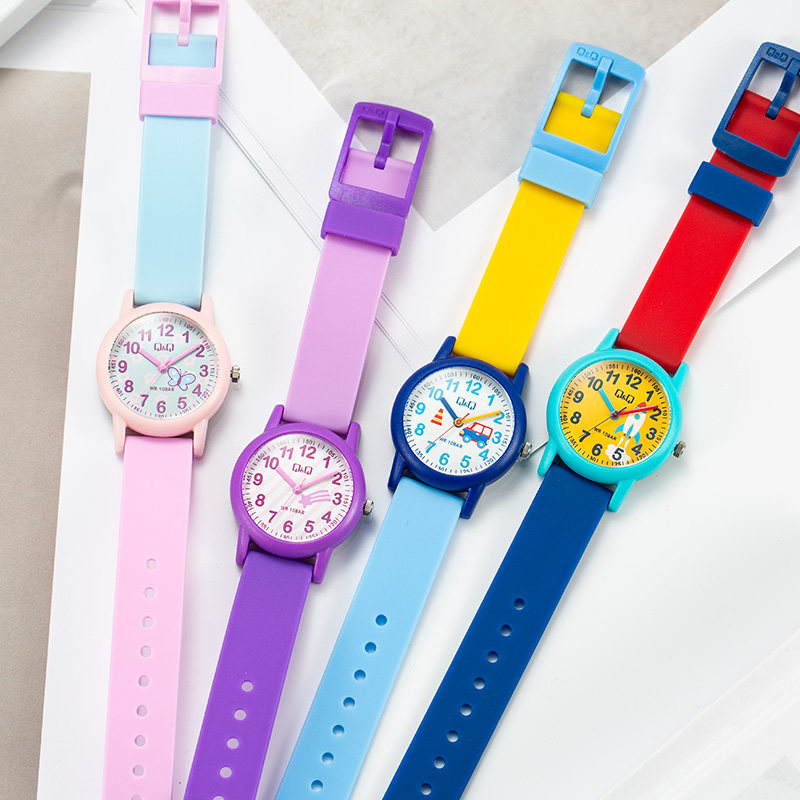 西铁城旗下子品牌Q&Q表休闲时尚简约百搭男女同款儿童腕表