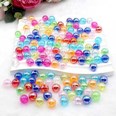 透明diy链耳饰6mm彩珠亚克力