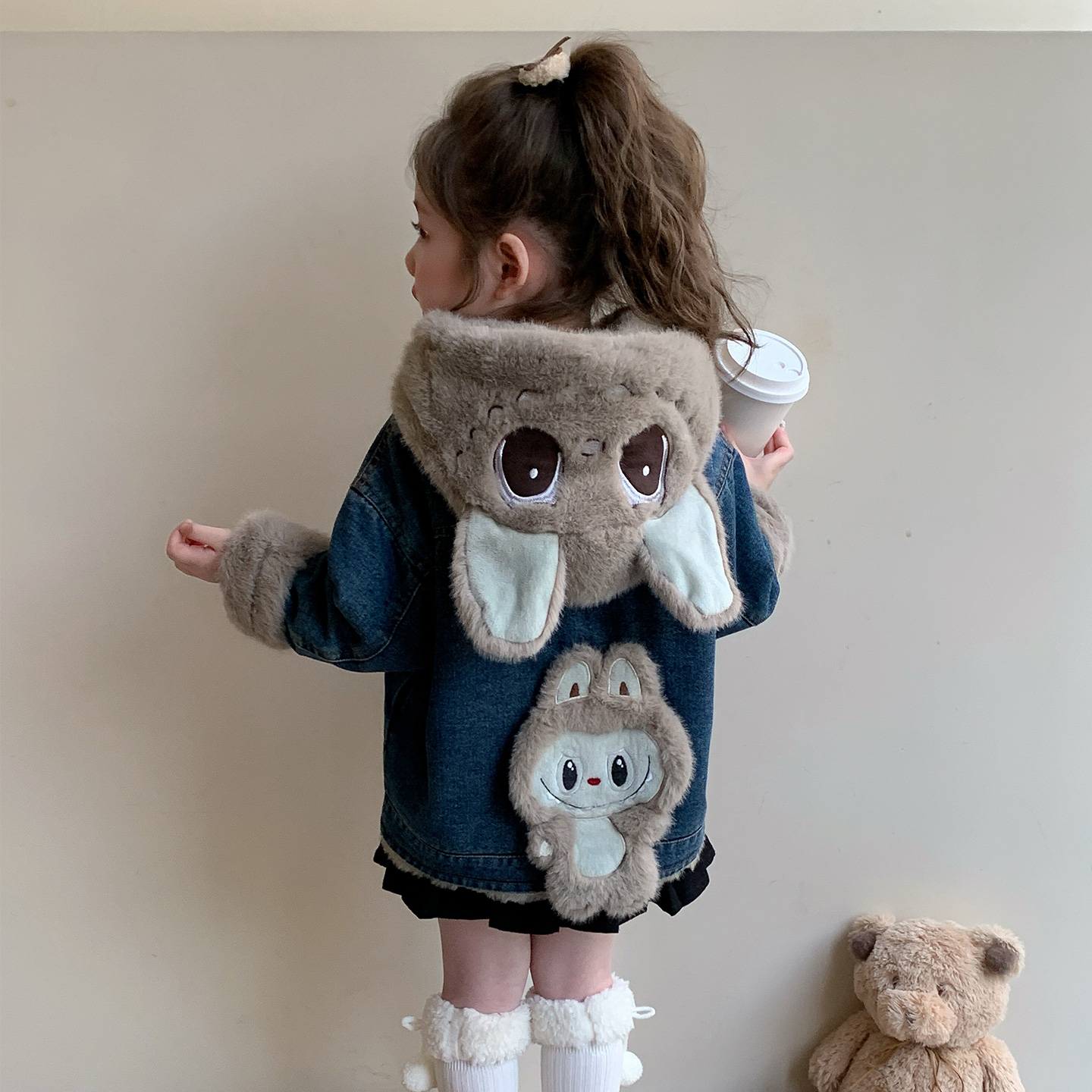 女童皮草外套2025新款