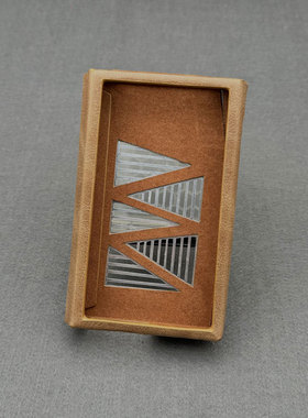 MTOCASE定制 适用于艾巴索DX260 全包侧入真牛皮保护套 经典浅咖