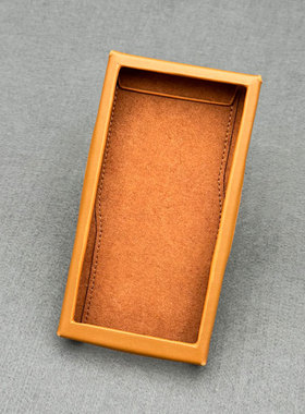 MTOCASE定制 适用于Hiby海贝R6PROII 二代 真皮保护套 细纹浅咖