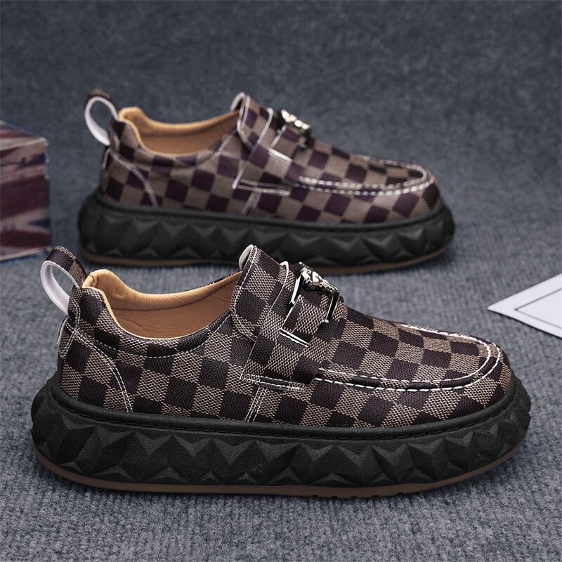 休闲乐福鞋男款2026新款春季豆豆鞋子懒人一脚蹬男士防滑耐磨男鞋