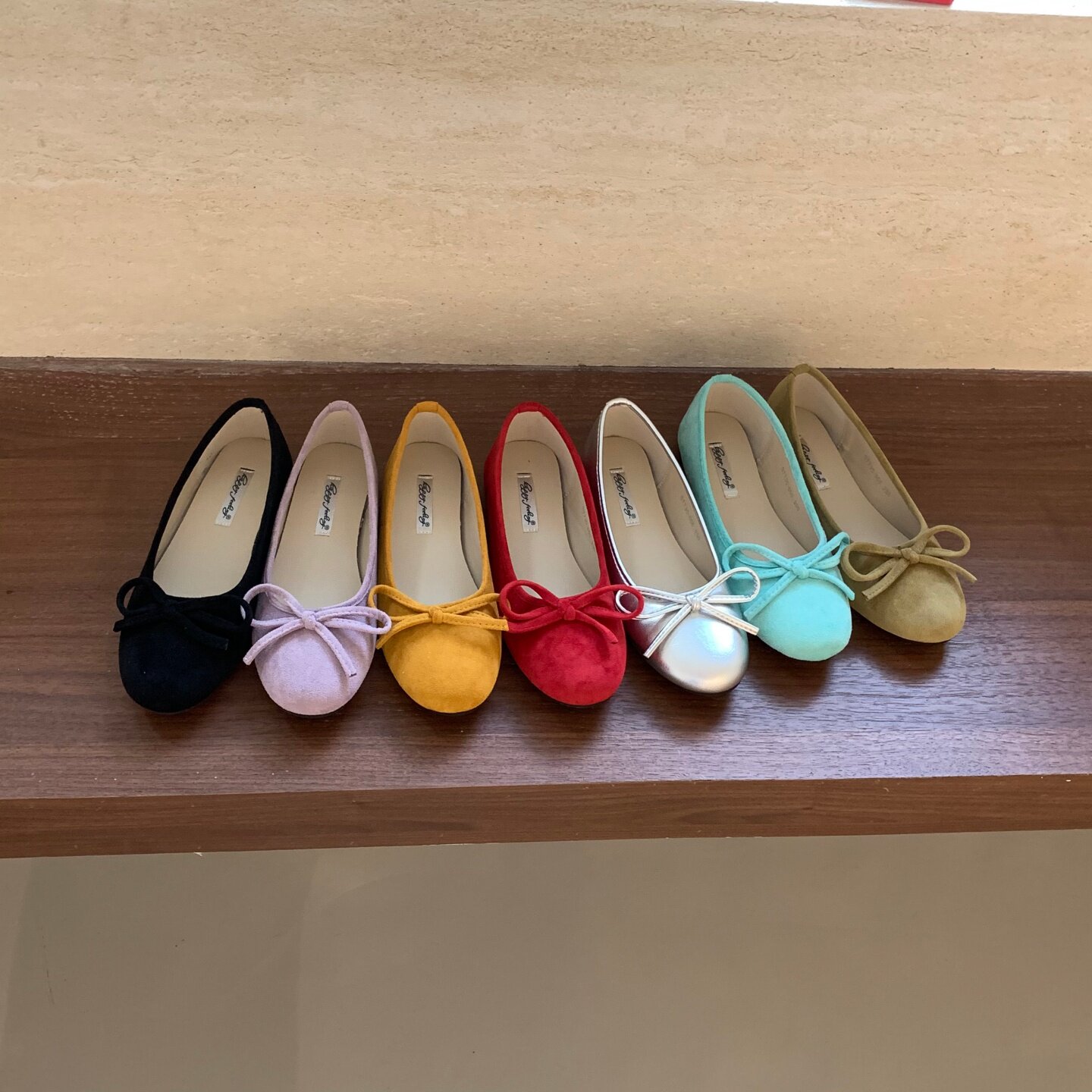 韩国芭蕾舞鞋单鞋女2026春款蝴蝶结浅口圆头平底法式软底奶奶鞋