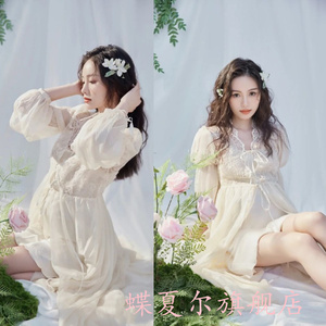 影楼孕妇摄影超仙蕾丝开衫纱裙