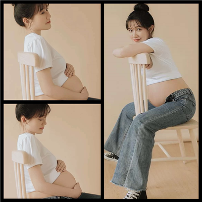 孕妇休闲衣服拍照服饰摄影服装