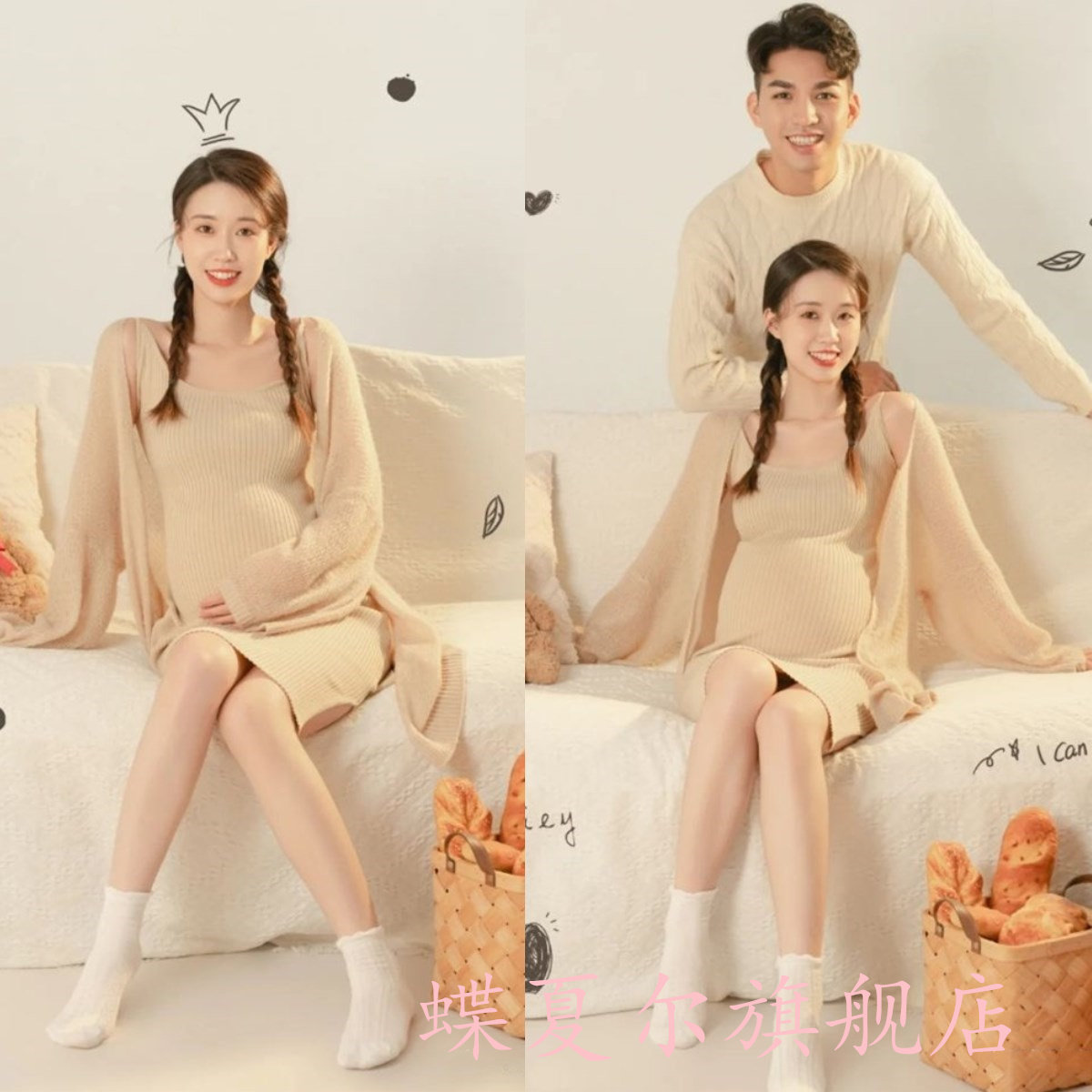 新款大肚子影楼孕妇装拍照艺术照孕妇照片写真服装孕妈咪主题摄影