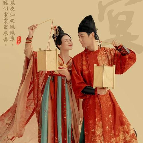 唐装复古国潮中式演出网红礼服