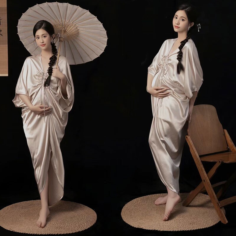 影楼新款孕妈咪唯美写真摄影服装