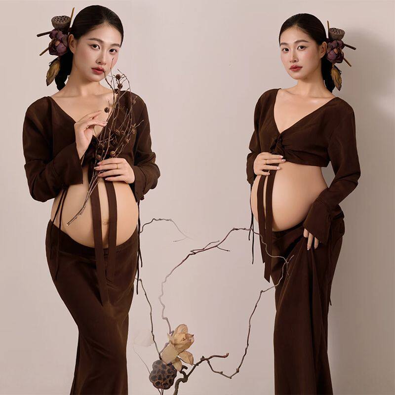 孕妇写真拍照服饰修身影楼服饰