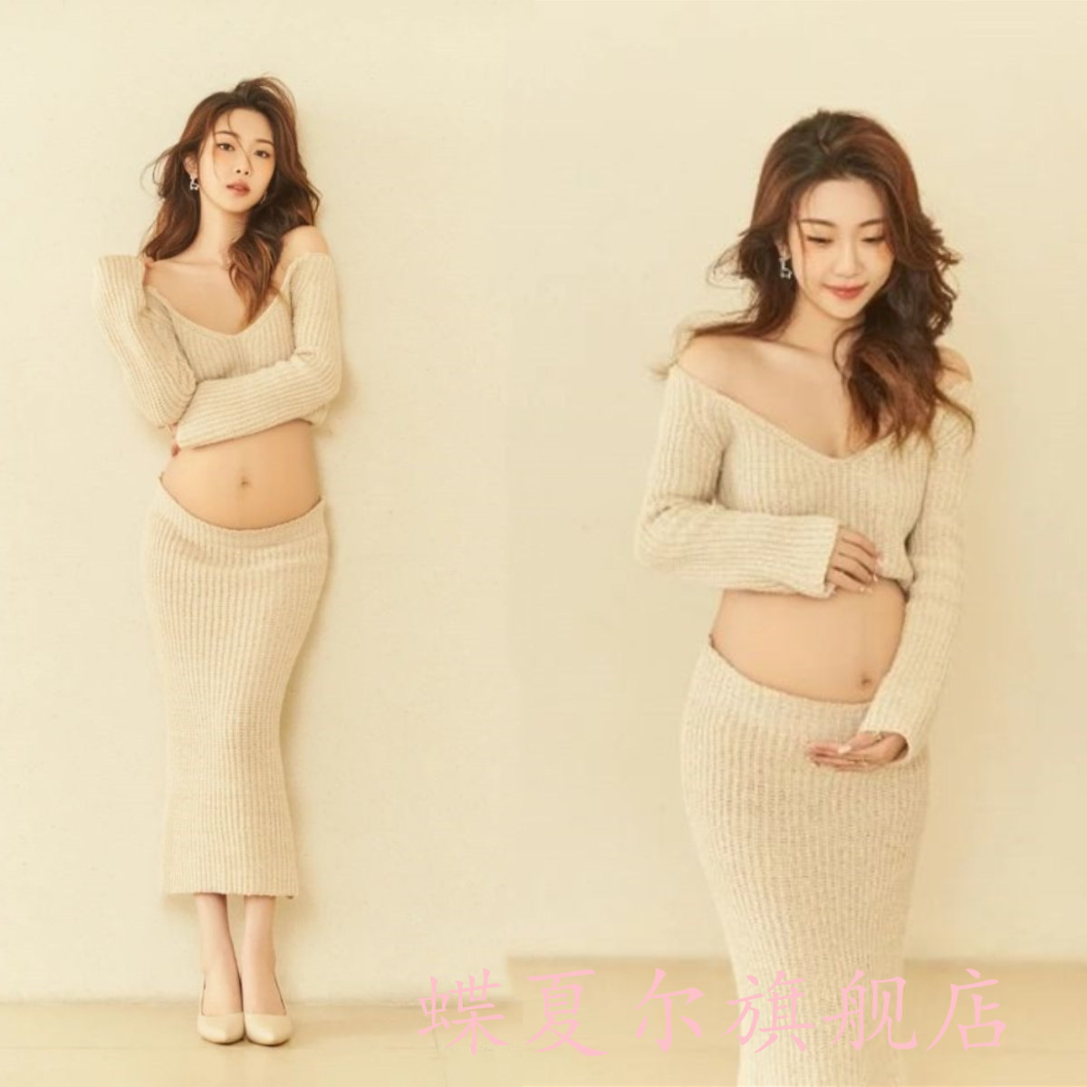 影楼新款孕妈写真艺术照服装