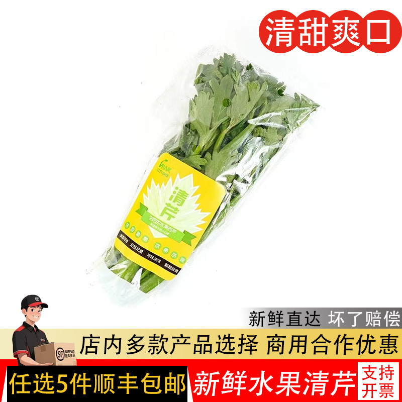 新鲜清芹水果蔬菜250g可以生吃的