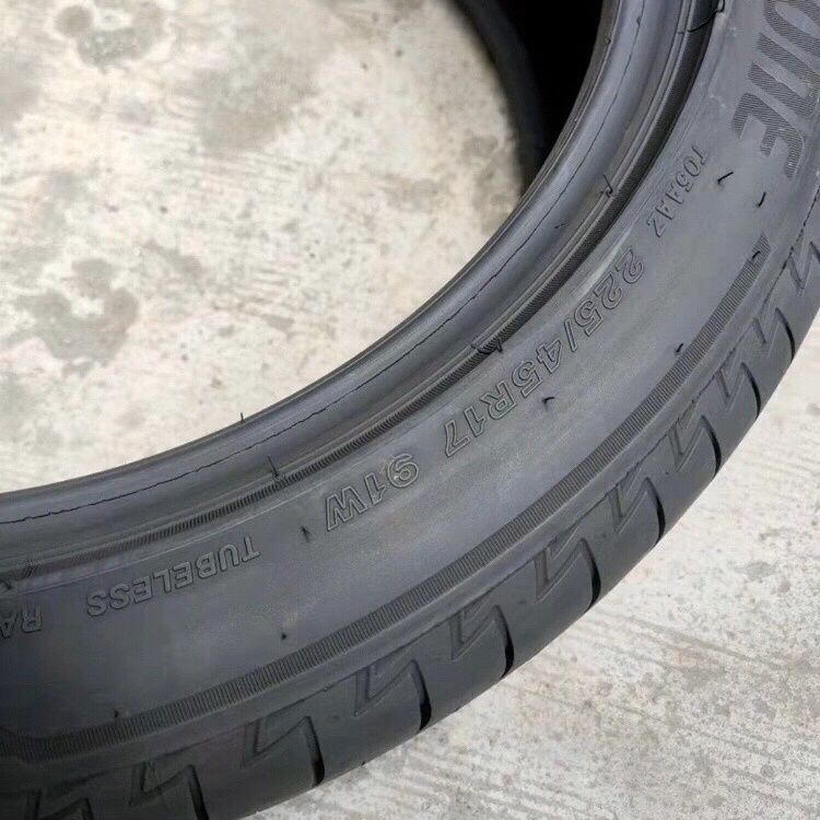 225/45R17普利司通T005A 91W适配卡罗拉雷凌奥迪奔驰拆车轮胎原装