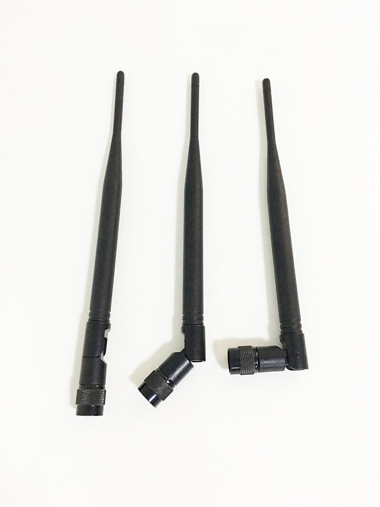 U段无线话筒麦克风螺口TNC公头UHF接收机主机胶棒天线500-900mhz