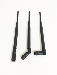 U段无线话筒麦克风螺口TNC公头UHF接收机主机胶棒天线500-900mhz