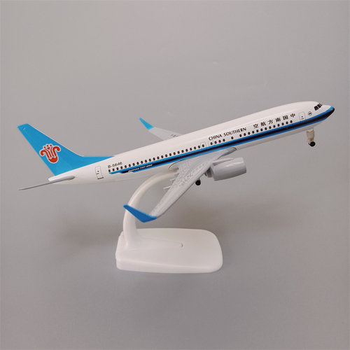 20cm中国南方航空南航波音B737合金仿真飞机模型金属航模带起落架